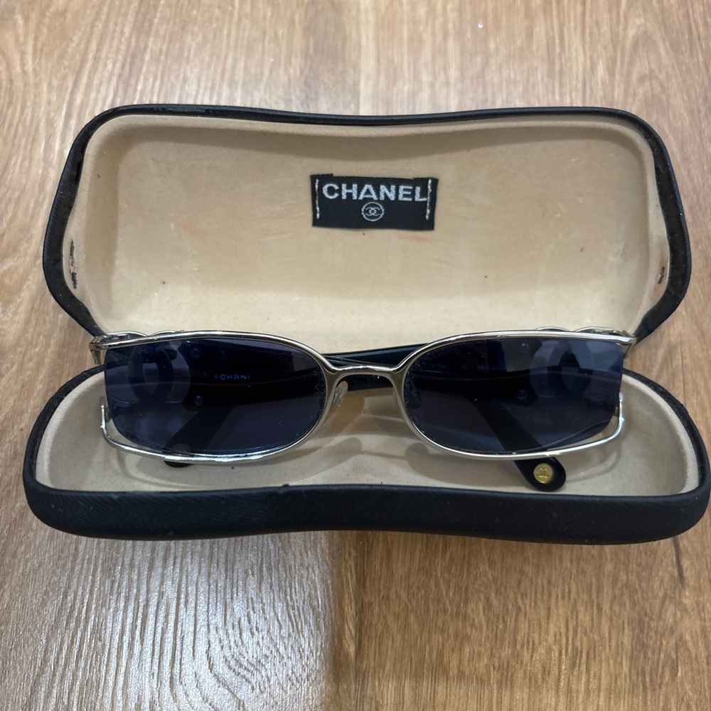 Chanel Rectangle Sunglasses - image 1